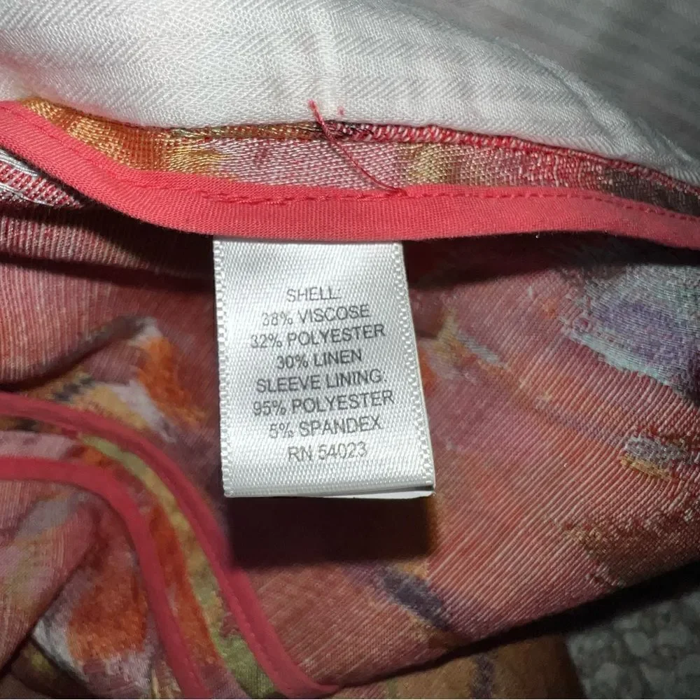 Banana Republic Floral Watercolor Blazer Jacket - Sz 2